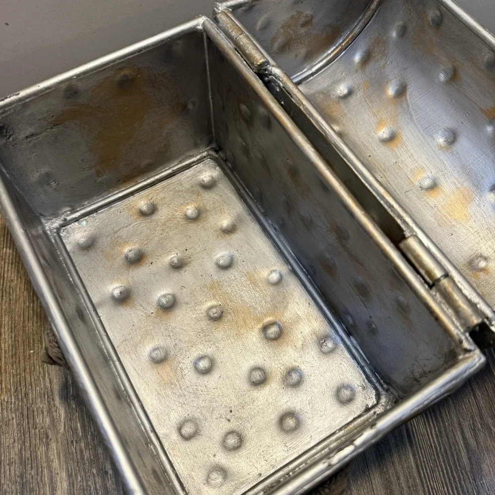 Metal Hinged Treasure‎ Box Studded With Lions On It Beautiful Piece